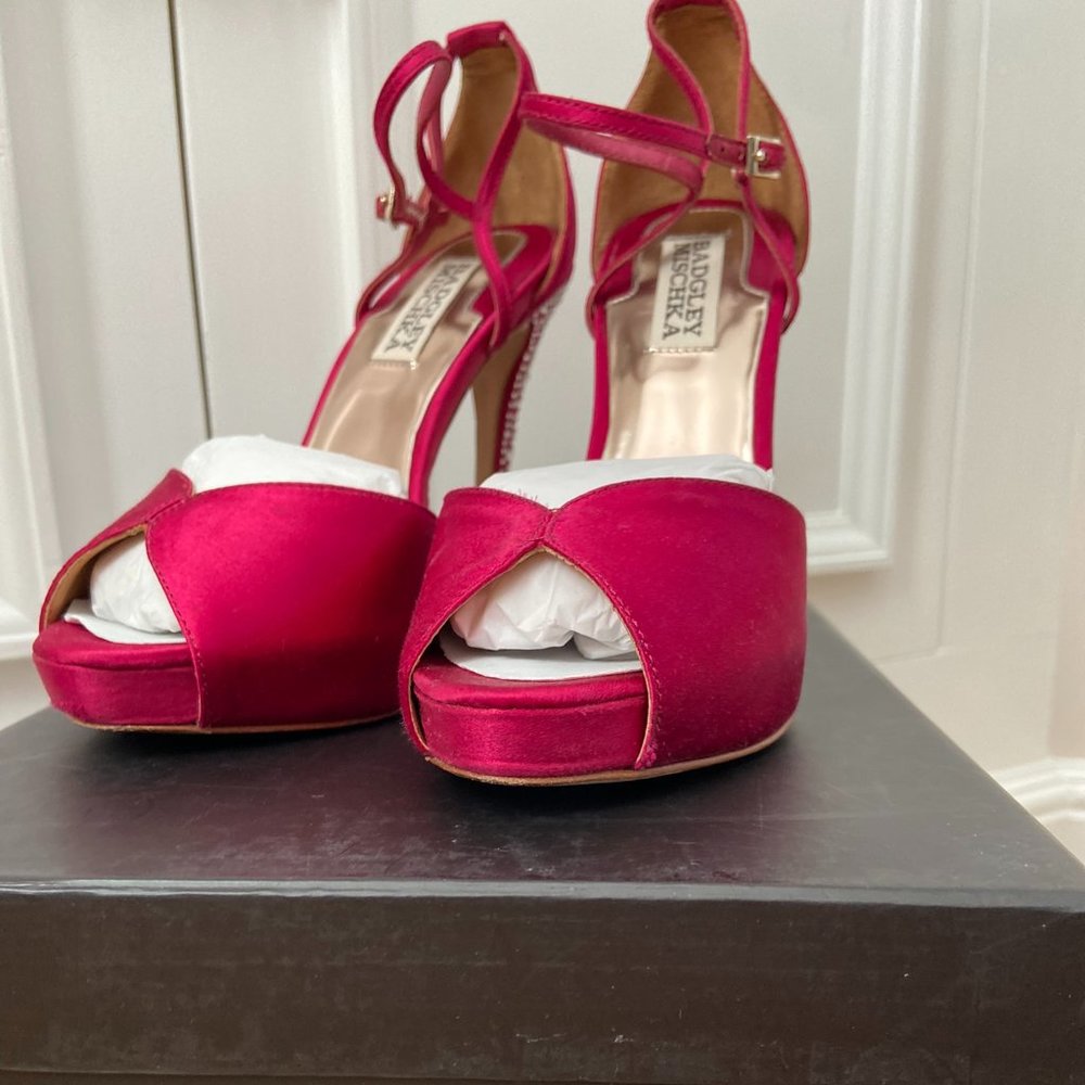 Badgley Mischka Jewel Heel Violetta Rassat  Size 6